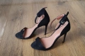 Невероятни черни сандали TOPSHOP, тънък ток, номер 39, перфектни, снимка 3