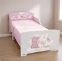 Детско легло Peppa Pig 140x70 см с ламелна основа – Розово легло с Пепа Пиг, замък и еднорог, снимка 2