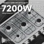 Газова печка HOMELUX с 5 котлона и стелаж на два етажа, 7.2kW, неръждаема стомана, снимка 7