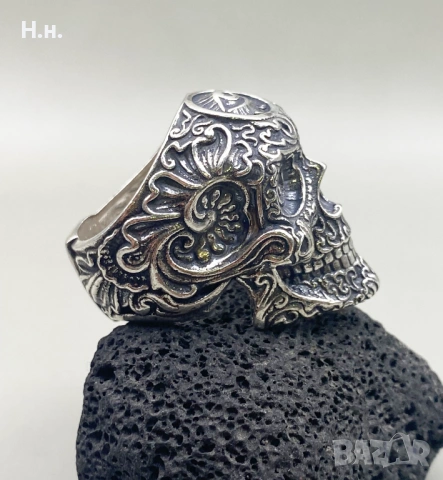 Масивен Сребърен пръстен, снимка 4 - Пръстени - 54117466