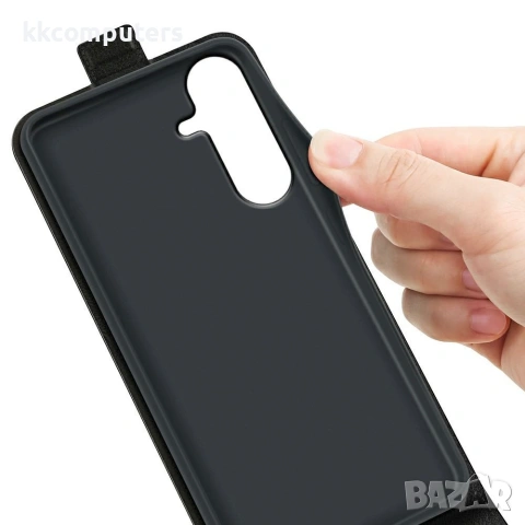 Samsung Galaxy S26 FE Калъф - Вертикален флип, Картодържател, Кожен, 4 цвята, снимка 6 - Калъфи, кейсове - 55036147
