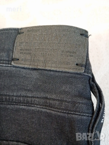 Оригинални Replay ANBASS Slim Fit дънки W33 L32 – черни, еластични, Made in Italy, снимка 11 - Дънки - 54793980