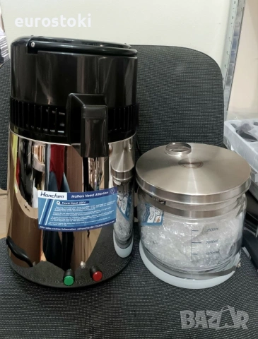 Дестилатор за вода Hanchen 750W, 4L, неръждаема стомана 304, стъклен съд, двоен бутон, снимка 7 - Други - 54978479