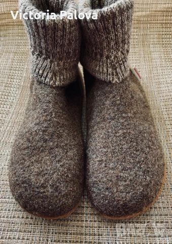 Вълнен уют от Австрия - боти-пантофи Giesswein Wildpoldsried - Размер 37 , снимка 4 - Пантофи - 54001249