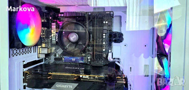  Геймърски компютър RTX 2070 SUPER Gaming PC • Ryzen 5 5500 • 16GB • NVMe SSD • Гаранция, снимка 2 - Геймърски - 54886976