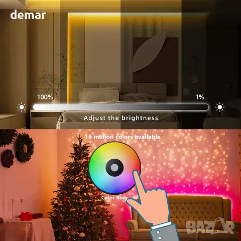 2.4GHz безжично 4-зоново RF дистанционно управление + 2 бр. RGB LED контролер комплект, снимка 5 - Лед осветление - 55550733