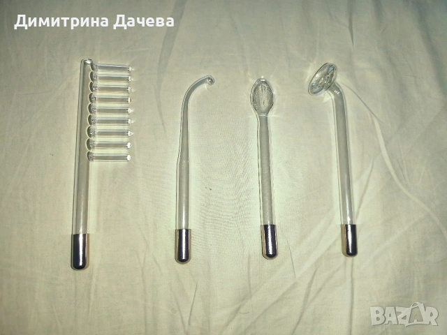 Дарсонвал с 4 приставки, снимка 2 - Козметични уреди - 54336362
