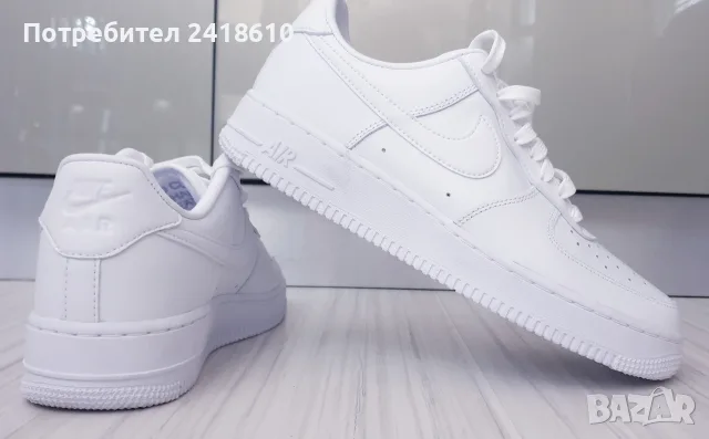 Nike Air Force 1 Fresh White  Mens Size 42/26.5  UK 7.5 US 8.5 НОВО!ОРИГИНАЛ! Мъжки Кецове, снимка 11 - Кецове - 55508293