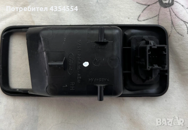 Декорация дръжка + копче ел. стъкло (дясна) Ford Focus Mk2, снимка 2 - Части - 54982919