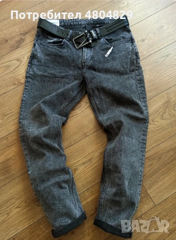 Мъжки сиви дънки ZARA, снимка 8 - Дънки - 54369834
