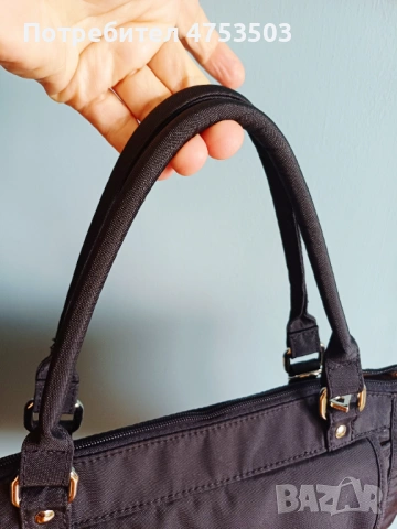 Черна чанта Bogner , снимка 6 - Чанти - 54355563