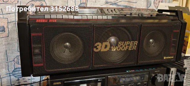 Hitachi boombox, снимка 4 - Радиокасетофони, транзистори - 55347666