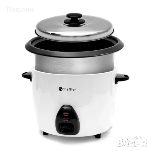 Оризоварка 2.2L, 900W – Автоматично готвене, поддържане на топлина, незалепващо покритие
, снимка 2 - Съдове за готвене - 55365849