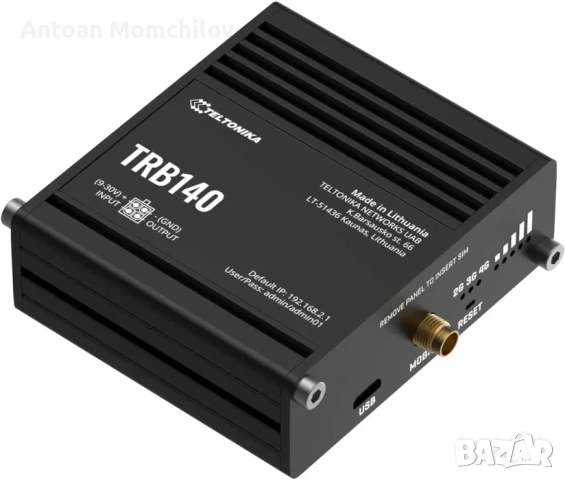 Индустриален 4G LTE шлюз Teltonika TRB140, снимка 4 - Рутери - 54824038