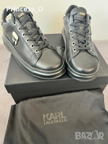 Karl Lagerfeld естествена кожа обувки, снимка 2 - Маратонки - 54443845