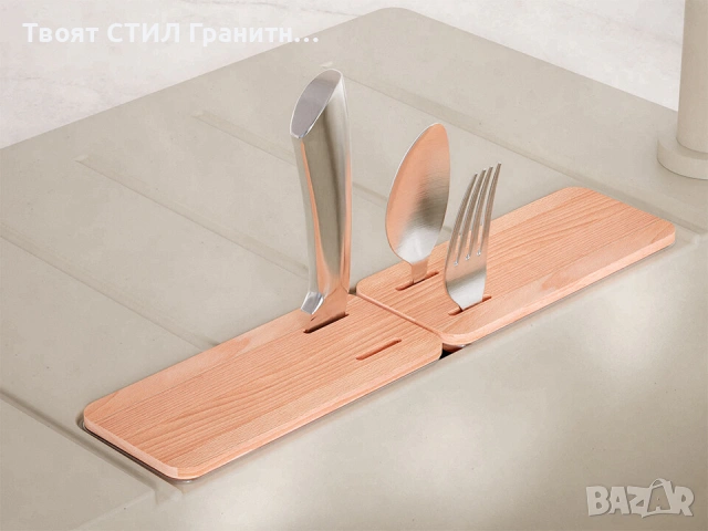 Бежав кухненска мивка от гранит Копенхаген 780x500 SmartSpace Top 60, снимка 9 - Мивки - 54463619