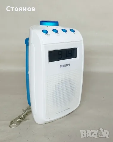Влагоустойчиво цифрово FM/MW радио с часовник за баня - Philips AE2330/00, снимка 2 - Радиокасетофони, транзистори - 55371750