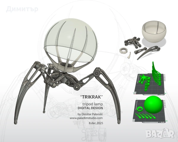 3D Проектиране, Принтиране, Лазерно Рязане, CNC Рутер Рязане по ваше желание, снимка 9 - Други услуги - 54249297