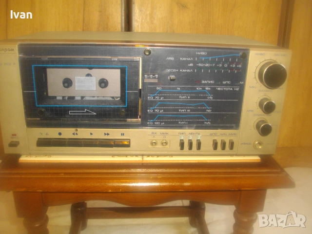 РЕСПРОМ D-202А РЕТРО БЪЛГАРСКИ КАСЕТЕН СТЕРЕОФОНИЧЕН ДЕК В КОЛЕКЦИОНЕРСКО РАБОТЕЩО СЪСТОЯНИЕ СОЦ НРБ, снимка 2 - Декове - 54209202