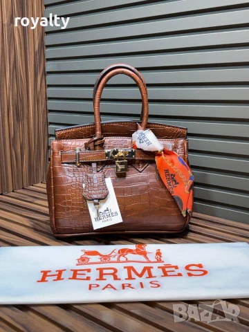 Hermes Нова Дамска Кожена Чанта Ерме Различни Цветове , снимка 12 - Чанти - 55288839