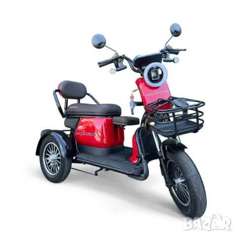 Нова Мощна Електрическа Триколка Max Motors Grand Pudding 2000W / 60V 25Ah, снимка 14 - Инвалидни скутери - 55503715