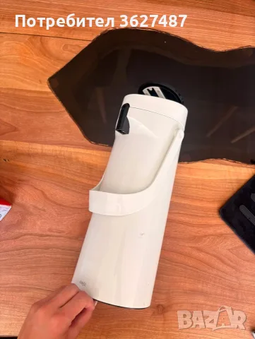 Emsa Ponza Comfort Press – термос кана с помпа, снимка 3 - Кани - 55451401