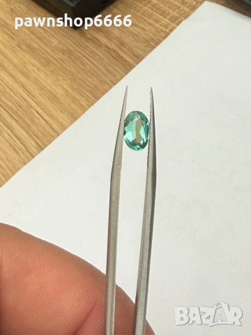 Скъпоценен камък ЕСТЕСТВЕН СИНЬО-ЗЕЛЕН ТУРМАЛИН – 0.825 ct, снимка 3 - Други - 54844202