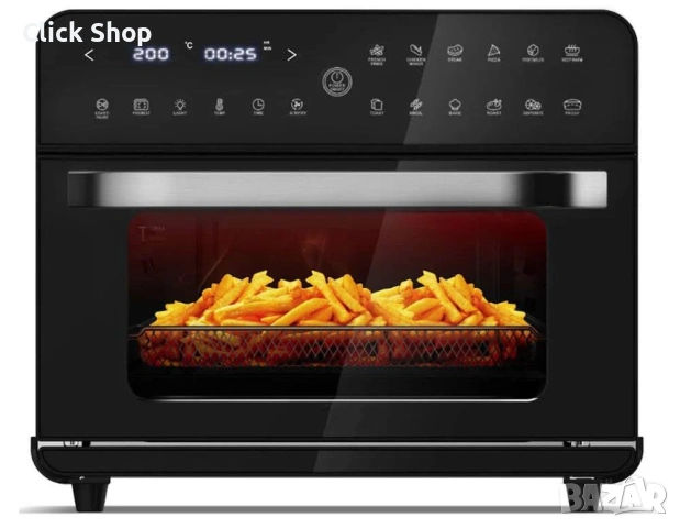 Air Fryer Фурна ZEPHYR Deluxe XXL – 25L, 1800W, 12в1, снимка 16 - Фритюрници - 54800987