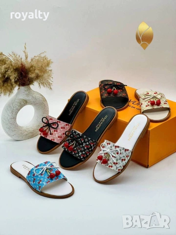 Louis Vuitton Нови Дамски Чехли Различни Цветове Луи Витон 