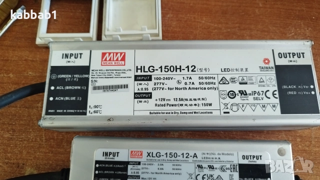 MEAN WELL XLG-200 - 150 и HKG -150 - захранващи блокове - LED драйвери, снимка 2 - Други - 53658563