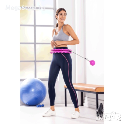 Хула обръч, лилав Hula Hoop фитнес обръч, снимка 2 - Други спортове - 55163579