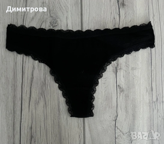 Памучни бикини с дантела