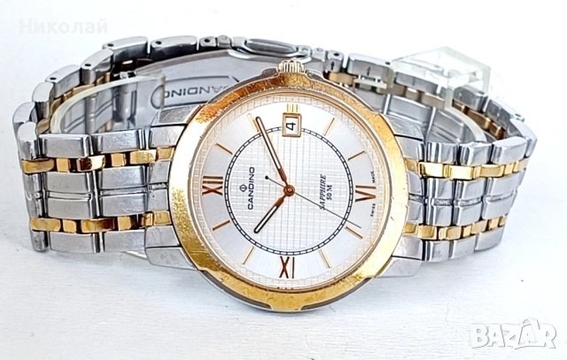 Candino sapphire 50m - швейцарски мъжки кварцов часовник , снимка 3 - Мъжки - 55189196