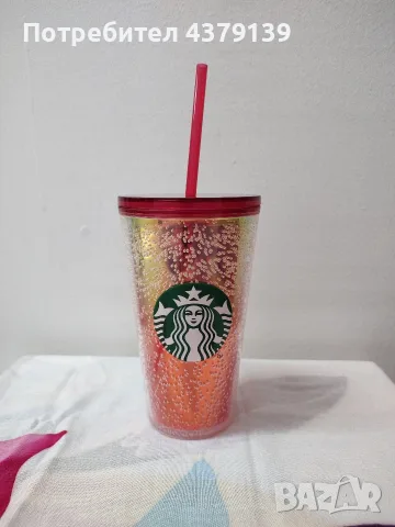 Starbucks чаши със сламка 473 мл/нови, снимка 3 - Чаши - 55688241