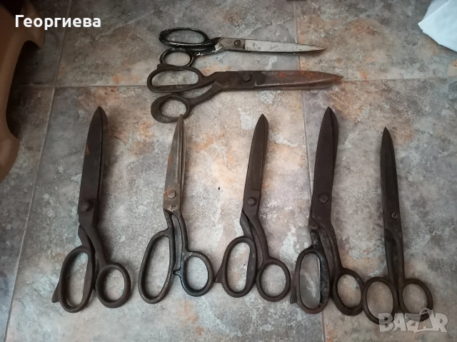 Седем броя стари ножици , снимка 5 - Колекции - 54822587