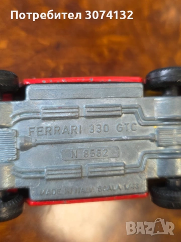 Колекционерска количка Ferrari 330 GTC N 8562, снимка 2 - Колекции - 54555851