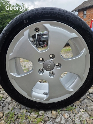 Продавам ОРИГИНАЛНИ Джанти 17' цола 5x112 AUDI ,7,5J ET 56 Внос от Германия, снимка 4 - Гуми и джанти - 55212388