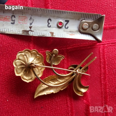 Злато, дубле, брошка., снимка 3 - Други - 54218091