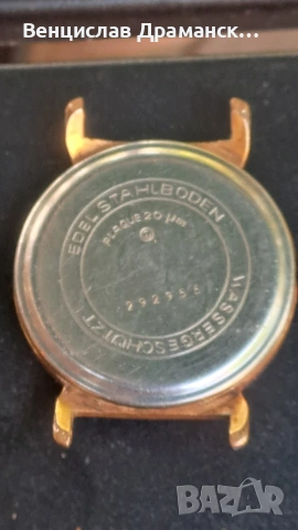 Glashütte 17j-позлатен, снимка 5 - Антикварни и старинни предмети - 55249666