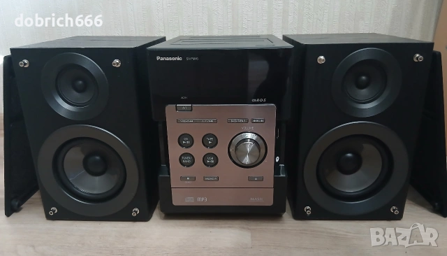 Аудио уредба Panasonic SA-PM46 USB CD FM Aux флашка с тонколони, снимка 2 - Аудиосистеми - 55071958