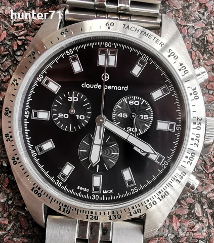 Мъжки хронограф Cloude Bernard Classic , снимка 5 - Мъжки - 54224784