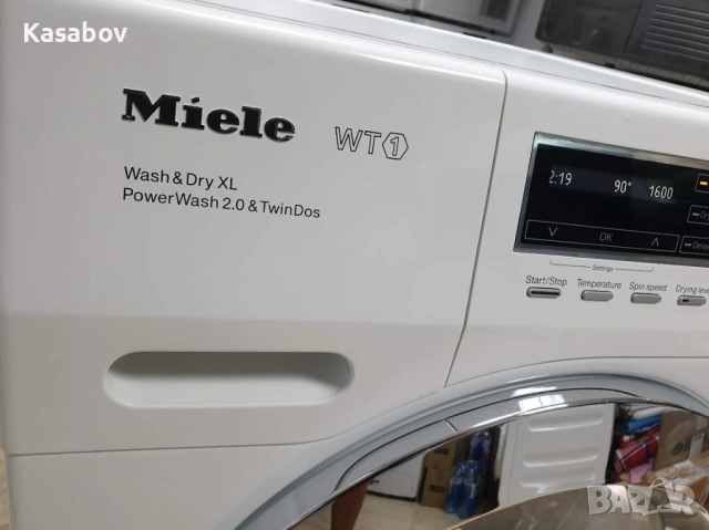 XL 8кг/5кг Miele WT1 Пералня със Сушилня TwinDos Миеле 12м Гаранция, снимка 2 - Перални - 54694533