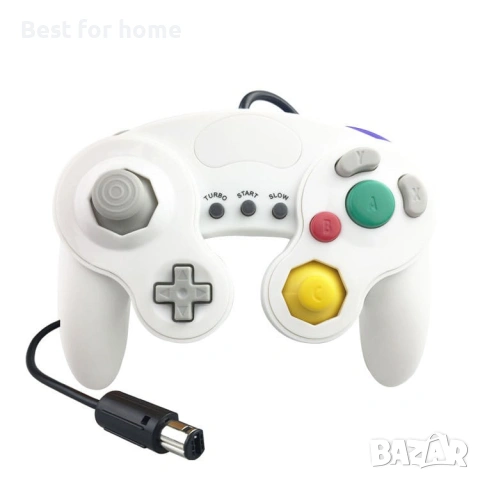 Жичен геймпад за контролер GameCube с три бутона за ръчен джойстик NGC GameCubes, снимка 3 - Аксесоари - 54542012