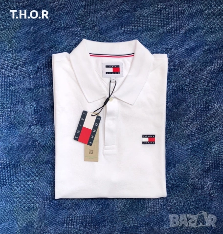Tommy Hilfiger TOMMY JEANS Polo Shirt ОРИГИНАЛНИ мъжки поло тениски - M/L, снимка 10 - Тениски - 54982127
