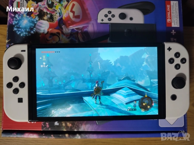 NINTENDO OLED SWITCH+ Mario kraft + Zelda. 