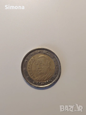 2 евро Испания 2002 г.