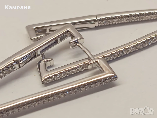 Руско злато. Обеци с брилианти. , снимка 10 - Обеци - 55250693