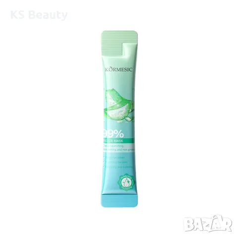 Kormesic 99% Aloe Vera Repair Freeze Mask - охлаждаща маска, снимка 4 - Козметика за лице - 55378439