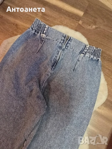 BERSHKA mom fit сини, снимка 7 - Дънки - 54542579