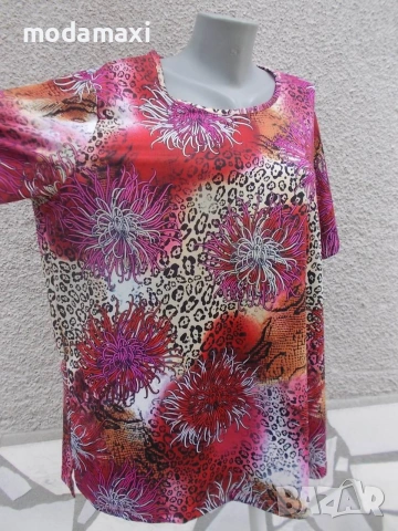 4XL - Нова еластична блуза „M Collection”- , снимка 8 - Туники - 55288799